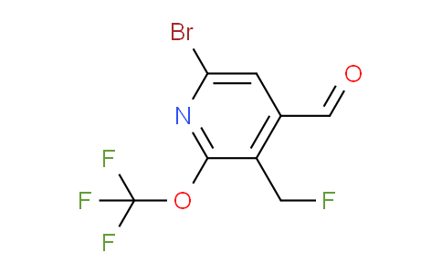 6-Bromo-3-(fluoromethyl)-2-(trifluoromethoxy)pyridine-4-carboxaldehyde