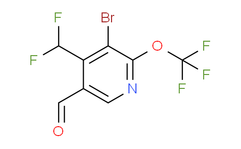 3-Bromo-4-(difluoromethyl)-2-(trifluoromethoxy)pyridine-5-carboxaldehyde