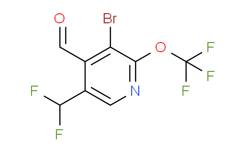 3-Bromo-5-(difluoromethyl)-2-(trifluoromethoxy)pyridine-4-carboxaldehyde