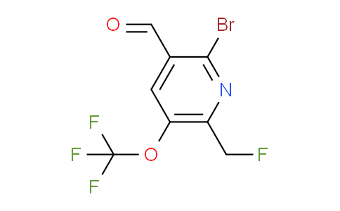 2-Bromo-6-(fluoromethyl)-5-(trifluoromethoxy)pyridine-3-carboxaldehyde