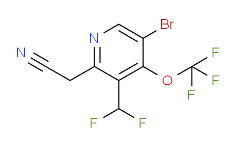 5-Bromo-3-(difluoromethyl)-4-(trifluoromethoxy)pyridine-2-acetonitrile