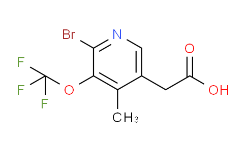 2-Bromo-4-methyl-3-(trifluoromethoxy)pyridine-5-acetic acid