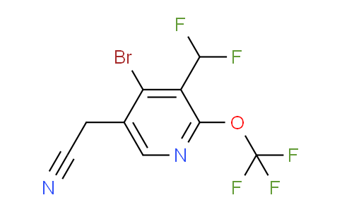 AM184344 | 1803680-74-1 | 4-Bromo-3-(difluoromethyl)-2-(trifluoromethoxy)pyridine-5-acetonitrile