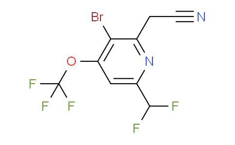 AM184350 | 1804728-74-2 | 3-Bromo-6-(difluoromethyl)-4-(trifluoromethoxy)pyridine-2-acetonitrile