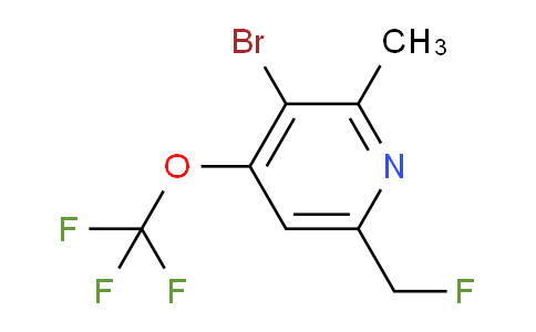 AM184387 | 1806221-94-2 | 3-Bromo-6-(fluoromethyl)-2-methyl-4-(trifluoromethoxy)pyridine