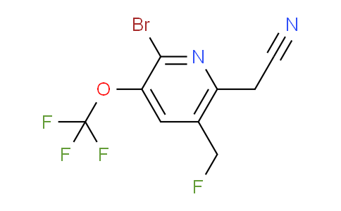 AM184394 | 1806218-52-9 | 2-Bromo-5-(fluoromethyl)-3-(trifluoromethoxy)pyridine-6-acetonitrile