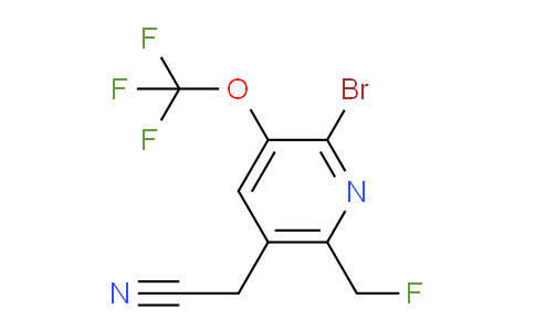 AM184396 | 1804601-67-9 | 2-Bromo-6-(fluoromethyl)-3-(trifluoromethoxy)pyridine-5-acetonitrile