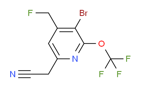 AM184405 | 1804545-69-4 | 3-Bromo-4-(fluoromethyl)-2-(trifluoromethoxy)pyridine-6-acetonitrile