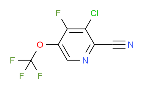 3-Chloro-2-cyano-4-fluoro-5-(trifluoromethoxy)pyridine