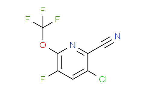 3-Chloro-2-cyano-5-fluoro-6-(trifluoromethoxy)pyridine