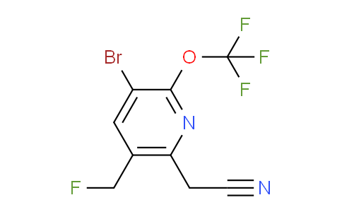 3-Bromo-5-(fluoromethyl)-2-(trifluoromethoxy)pyridine-6-acetonitrile