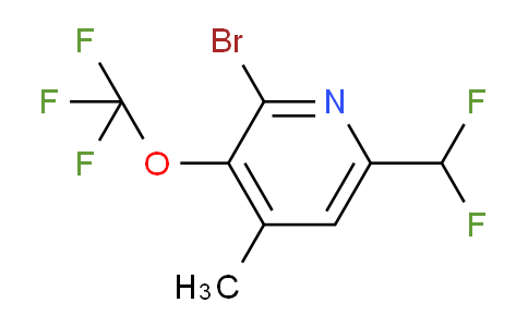 2-Bromo-6-(difluoromethyl)-4-methyl-3-(trifluoromethoxy)pyridine