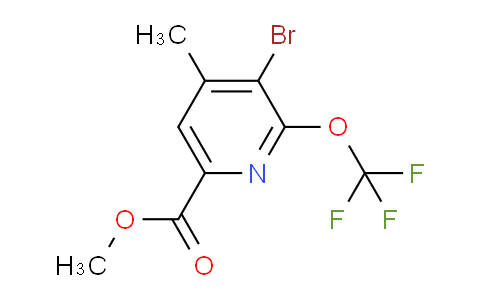 Methyl 3-bromo-4-methyl-2-(trifluoromethoxy)pyridine-6-carboxylate