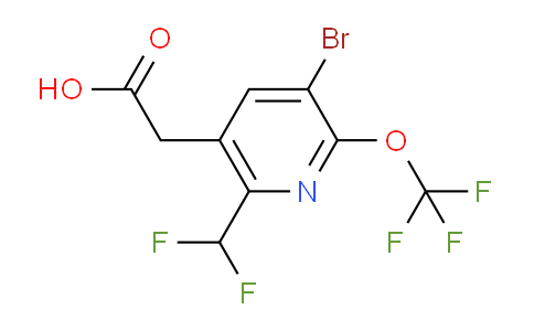 AM184448 | 1804751-99-2 | 3-Bromo-6-(difluoromethyl)-2-(trifluoromethoxy)pyridine-5-acetic acid
