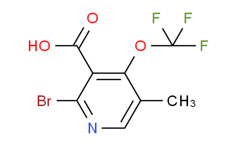 2-Bromo-5-methyl-4-(trifluoromethoxy)pyridine-3-carboxylic acid