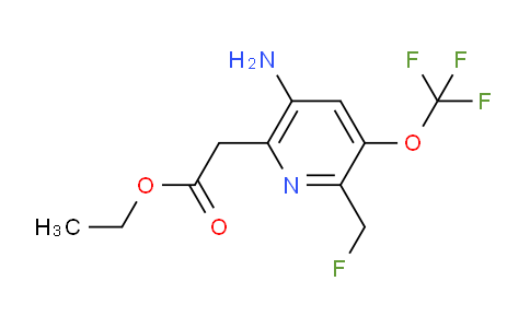 AM18449 | 1804030-88-3 | Ethyl 5-amino-2-(fluoromethyl)-3-(trifluoromethoxy)pyridine-6-acetate