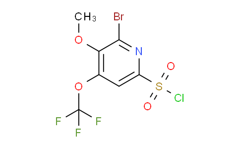 2-Bromo-3-methoxy-4-(trifluoromethoxy)pyridine-6-sulfonyl chloride