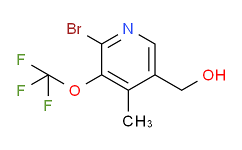 2-Bromo-4-methyl-3-(trifluoromethoxy)pyridine-5-methanol
