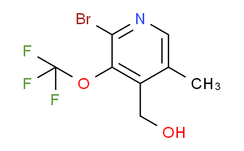 2-Bromo-5-methyl-3-(trifluoromethoxy)pyridine-4-methanol