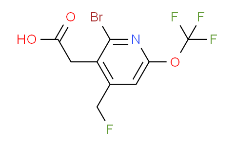 2-Bromo-4-(fluoromethyl)-6-(trifluoromethoxy)pyridine-3-acetic acid