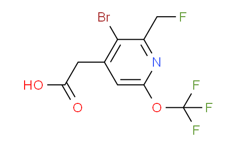 AM184524 | 1803528-95-1 | 3-Bromo-2-(fluoromethyl)-6-(trifluoromethoxy)pyridine-4-acetic acid