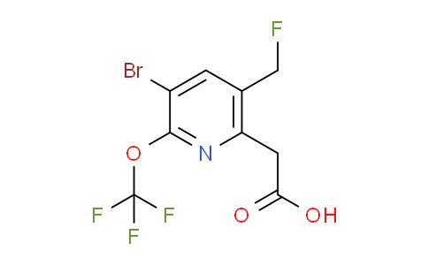AM184527 | 1804547-46-3 | 3-Bromo-5-(fluoromethyl)-2-(trifluoromethoxy)pyridine-6-acetic acid