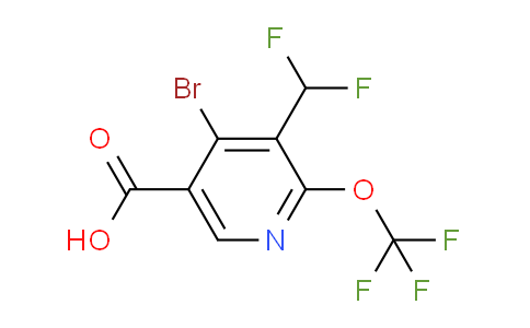 AM184542 | 1806172-77-9 | 4-Bromo-3-(difluoromethyl)-2-(trifluoromethoxy)pyridine-5-carboxylic acid