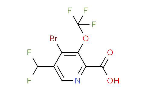 AM184544 | 1806239-93-9 | 4-Bromo-5-(difluoromethyl)-3-(trifluoromethoxy)pyridine-2-carboxylic acid