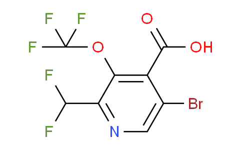 AM184546 | 1803641-72-6 | 5-Bromo-2-(difluoromethyl)-3-(trifluoromethoxy)pyridine-4-carboxylic acid