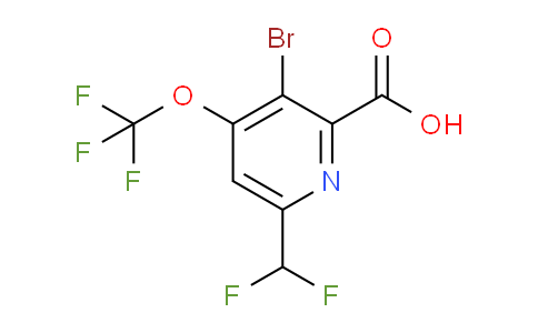 AM184548 | 1803965-69-6 | 3-Bromo-6-(difluoromethyl)-4-(trifluoromethoxy)pyridine-2-carboxylic acid