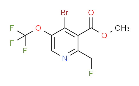 AM184589 | 1804546-73-3 | Methyl 4-bromo-2-(fluoromethyl)-5-(trifluoromethoxy)pyridine-3-carboxylate