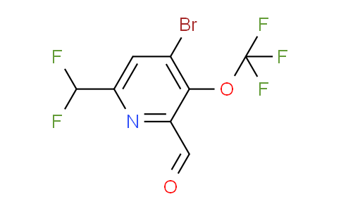 4-Bromo-6-(difluoromethyl)-3-(trifluoromethoxy)pyridine-2-carboxaldehyde
