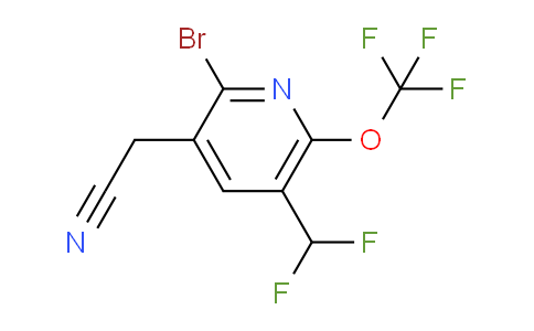 2-Bromo-5-(difluoromethyl)-6-(trifluoromethoxy)pyridine-3-acetonitrile