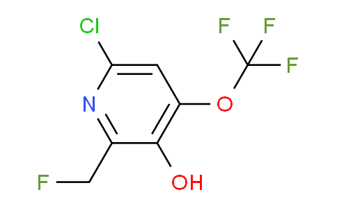 6-Chloro-2-(fluoromethyl)-3-hydroxy-4-(trifluoromethoxy)pyridine
