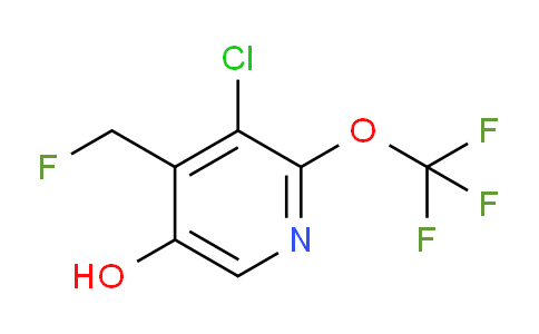 3-Chloro-4-(fluoromethyl)-5-hydroxy-2-(trifluoromethoxy)pyridine