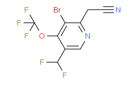 AM184630 | 1804546-35-7 | 3-Bromo-5-(difluoromethyl)-4-(trifluoromethoxy)pyridine-2-acetonitrile