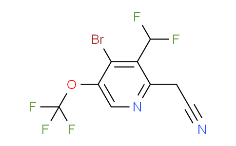 AM184636 | 1806076-40-3 | 4-Bromo-3-(difluoromethyl)-5-(trifluoromethoxy)pyridine-2-acetonitrile