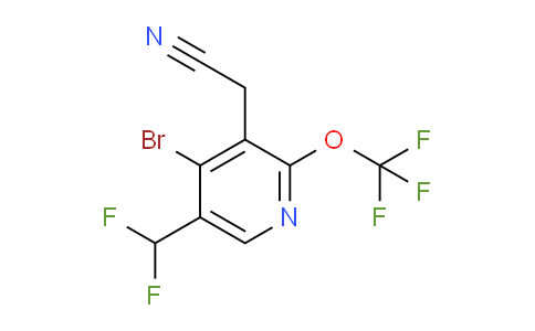 AM184637 | 1803913-55-4 | 4-Bromo-5-(difluoromethyl)-2-(trifluoromethoxy)pyridine-3-acetonitrile