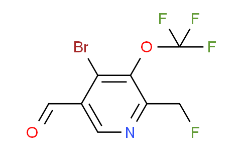 4-Bromo-2-(fluoromethyl)-3-(trifluoromethoxy)pyridine-5-carboxaldehyde
