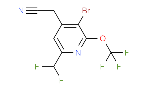 AM184641 | 1803680-79-6 | 3-Bromo-6-(difluoromethyl)-2-(trifluoromethoxy)pyridine-4-acetonitrile