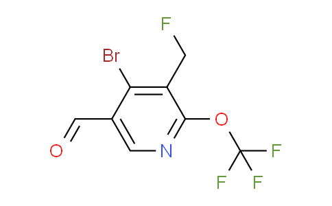 AM184642 | 1803528-47-3 | 4-Bromo-3-(fluoromethyl)-2-(trifluoromethoxy)pyridine-5-carboxaldehyde