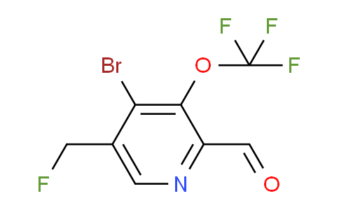 4-Bromo-5-(fluoromethyl)-3-(trifluoromethoxy)pyridine-2-carboxaldehyde