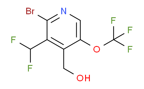 2-Bromo-3-(difluoromethyl)-5-(trifluoromethoxy)pyridine-4-methanol