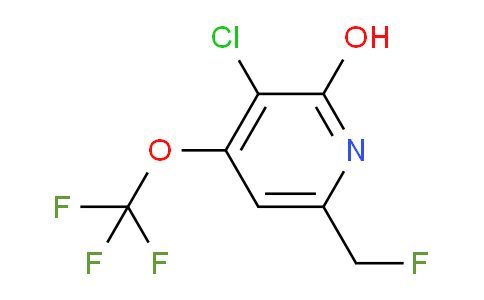 3-Chloro-6-(fluoromethyl)-2-hydroxy-4-(trifluoromethoxy)pyridine