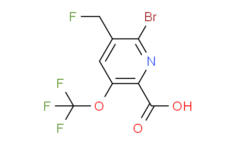 2-Bromo-3-(fluoromethyl)-5-(trifluoromethoxy)pyridine-6-carboxylic acid
