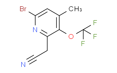 6-Bromo-4-methyl-3-(trifluoromethoxy)pyridine-2-acetonitrile