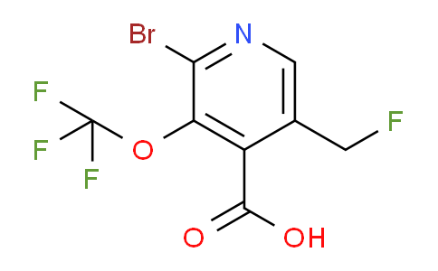 2-Bromo-5-(fluoromethyl)-3-(trifluoromethoxy)pyridine-4-carboxylic acid