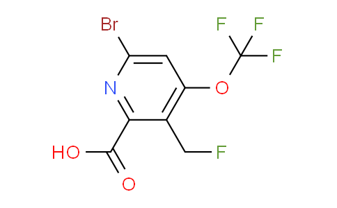 AM184656 | 1803528-67-7 | 6-Bromo-3-(fluoromethyl)-4-(trifluoromethoxy)pyridine-2-carboxylic acid