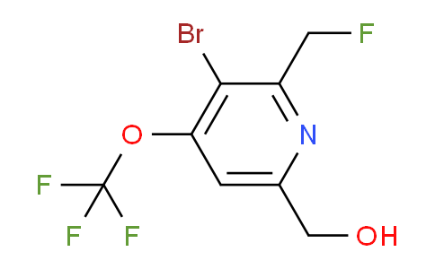 3-Bromo-2-(fluoromethyl)-4-(trifluoromethoxy)pyridine-6-methanol