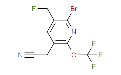 AM184748 | 1806098-14-5 | 2-Bromo-3-(fluoromethyl)-6-(trifluoromethoxy)pyridine-5-acetonitrile